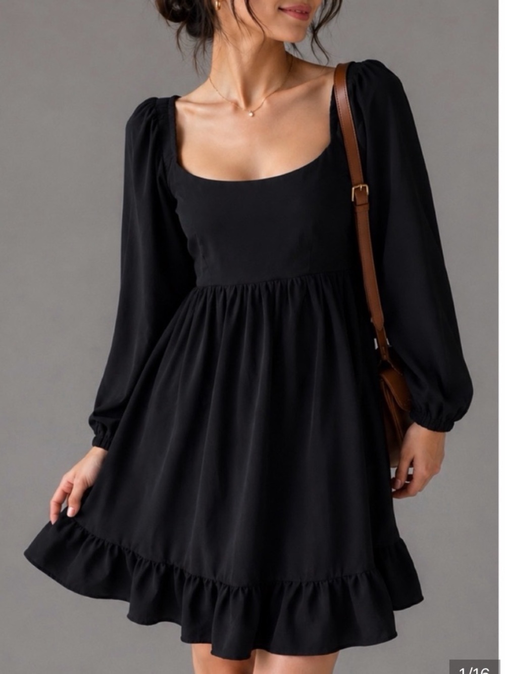 Abercrombie & fitch Emerson mini dress women’s size medium black smocked